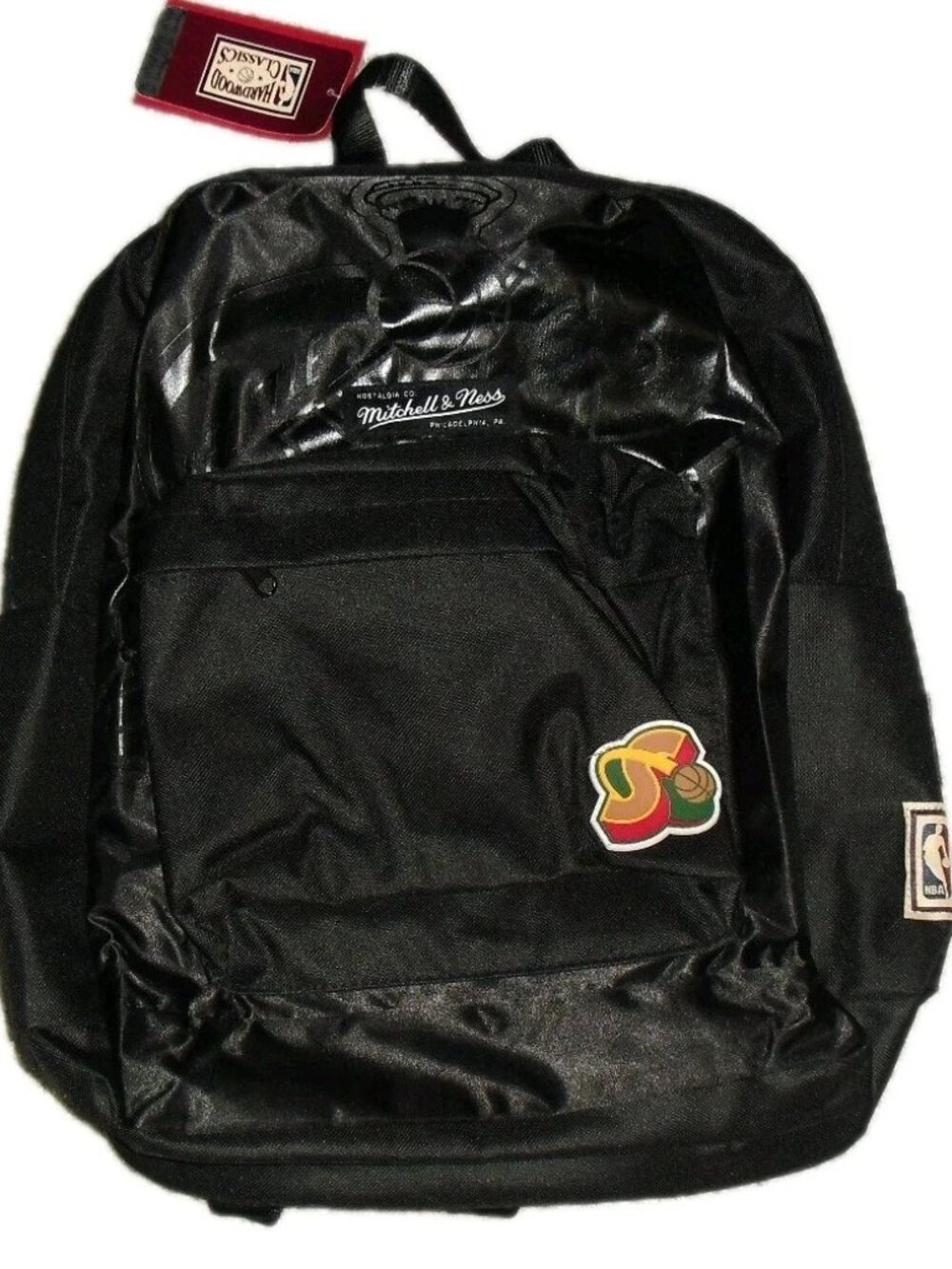 Seattle Super Sonics Mitchell & Ness Backpack New Tags $80 Black Color Nba